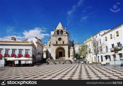 square in the town of Elvas. Alentejo Region. Portugal