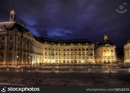Square of the Bourse, Bordeaux, Aquitaine, France