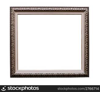 square silver Frame for picture on white