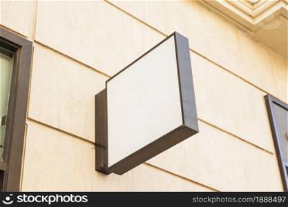 square white shop sign. Resolution and high quality beautiful photo. square white shop sign. High quality and resolution beautiful photo concept