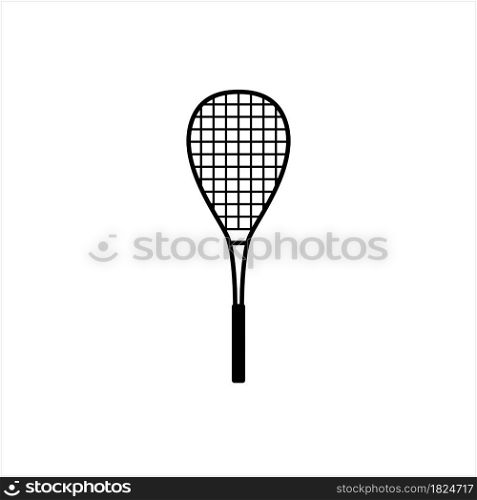 Squash Racket Icon, Sport Icon Vector Art Illustration