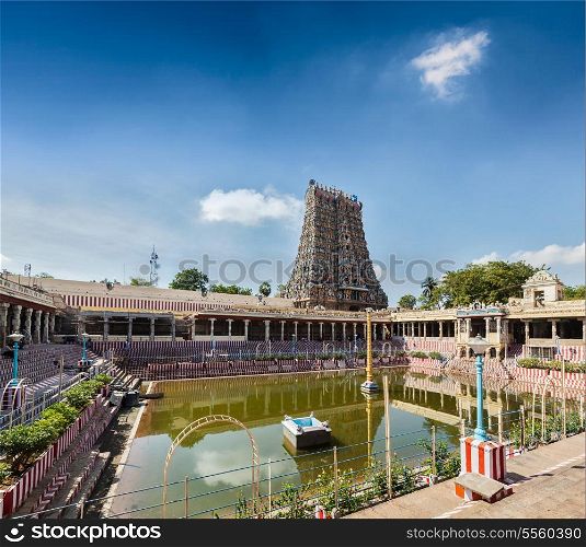 Sri Menakshi Temple water tank, Madurai, Tamil Nadu, India