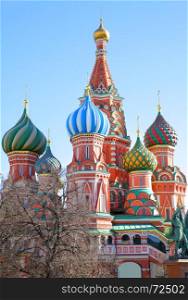 St. Basil cathedral on Red Square in Moscow