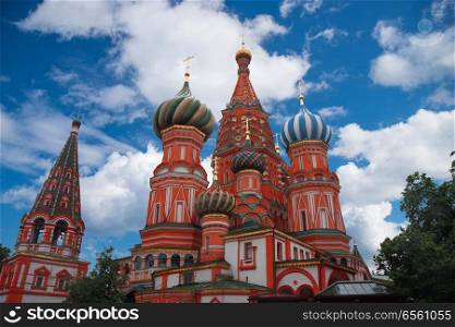 St. Basil&rsquo;s Cathedral - an Orthodox church on Red Square in Moscow, a well-known monument of Russian architecture.