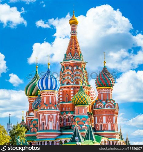 St. Basil&rsquo;s Cathedral ancient architecture on Red Square in Moscow City, Beautiful ancient architecture building in Moscow City, St. Basil&rsquo;s Cathedral church Cathedral of Vasily the Blessed, Russia, Bucket list dream destination.