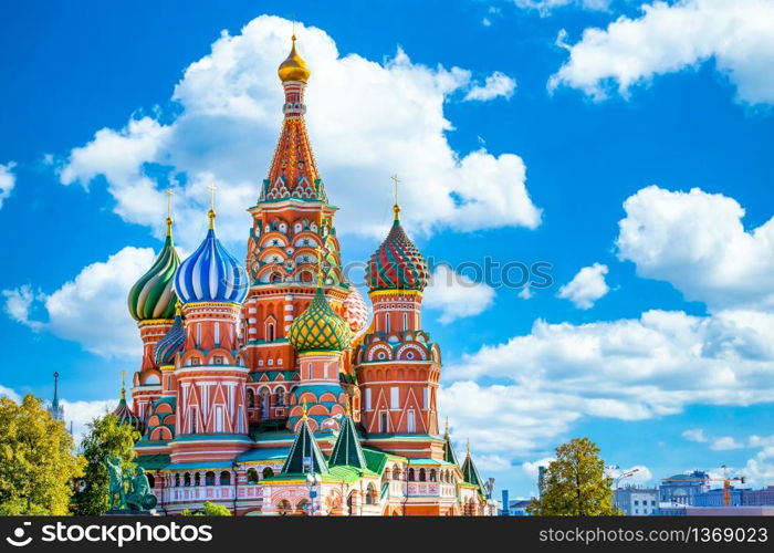 St. Basil&rsquo;s Cathedral ancient architecture on Red Square in Moscow City, Beautiful ancient architecture building in Moscow City, St. Basil&rsquo;s Cathedral church Cathedral of Vasily the Blessed, Russia, Bucket list dream destination.