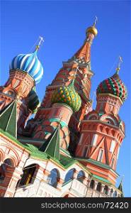 St. Basil's cathedral on Red Square in Moscow, Russia