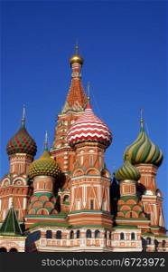 St.Basil&rsquo;s cathedral on the Red Square in Moscow, Russia