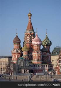 St Basils cathedral on Red Square in Moscow.. St Basils cathedral on Red Square in Moscow