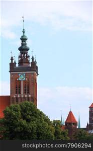 St. Catherine&#39;s Church (Kosciol sw. Katarzyny), the oldest church in Gdansk, Poland