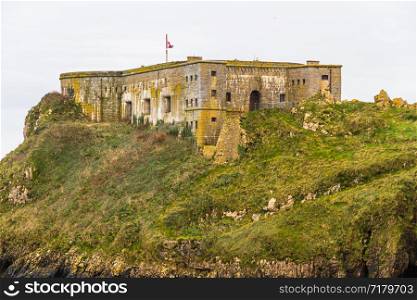 St Catherines Fort Tenby in Pembrokeshire, Wales, from the east