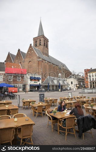 St George church and Hof in the dutch town of Amersfoort