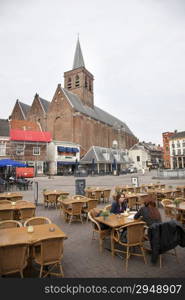 St George church and Hof in the dutch town of Amersfoort