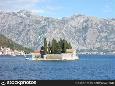 St.George Island in Perast Montenegro