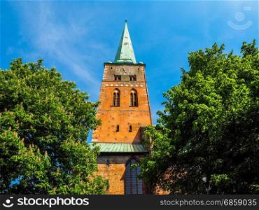 St Jakobi church in Luebeck hdr. St Jakobi (St James) church in Luebeck, Germany, hdr