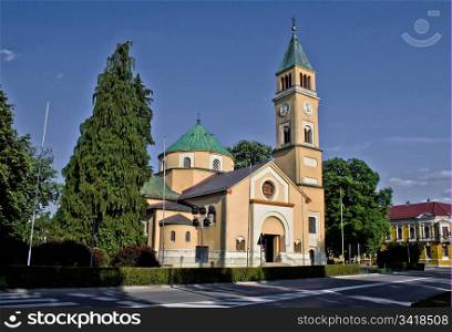 St. Juraj church in Town of Durdevac, Podravina, Croatia