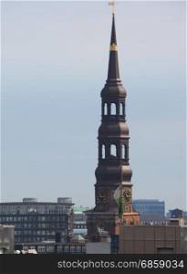 St Katharinen church in Hamburg. Steeple of St Katharinen (St Catherine) lutheran church in Hamburg, Germany