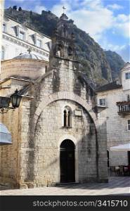 St.Luke&rsquo;s Church in Kotor old city in the day. Montenegro