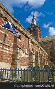 St Magnus Cathedral in Kirkwall on Orkney Mainland
