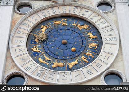St.Mark&rsquo;s Clocktower, situated on St.Mark&rsquo;s Square in Venice, Italy