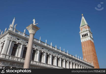St Mark square in Venice. Piazza San Marco (meaning St Mark square) in Venice, Italy