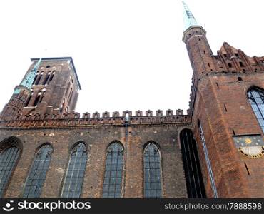 St. Mary&#39;s Basilica, largest brick church in the world, Gdansk, Poland