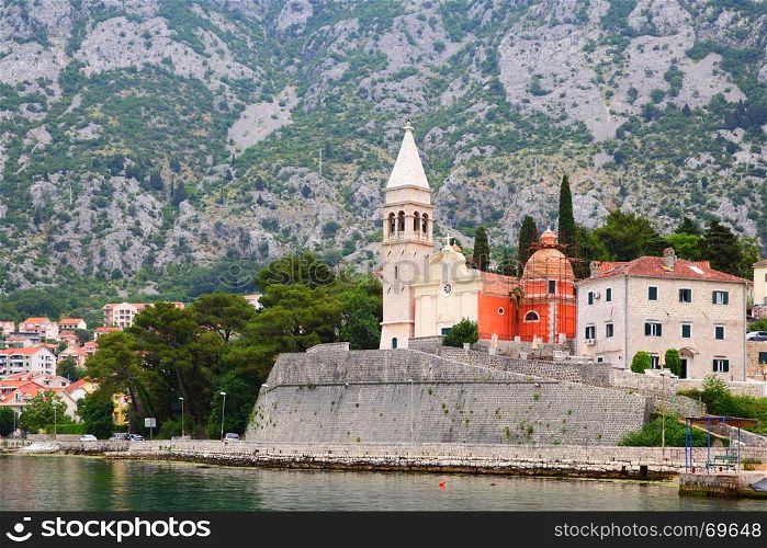 St. Matthew's church in Dobrota town, Montenegro