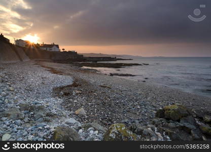 St Michael&rsquo;s Mount Bay Marazion landscape at sunrise Cornwall England