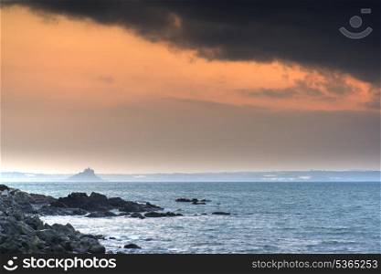 St Michael&rsquo;s Mount Bay Marazion sunrise Cornwall England