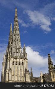 St Michel cathedral high tower in bordeaux, france