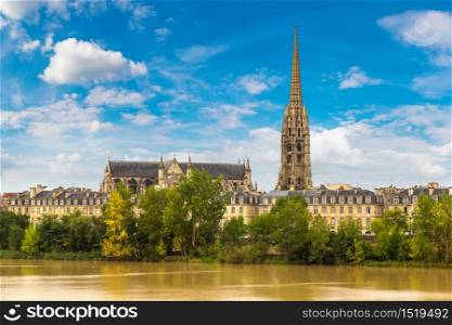 St Michel cathedral in Bordeaux in a beautiful summer day, France