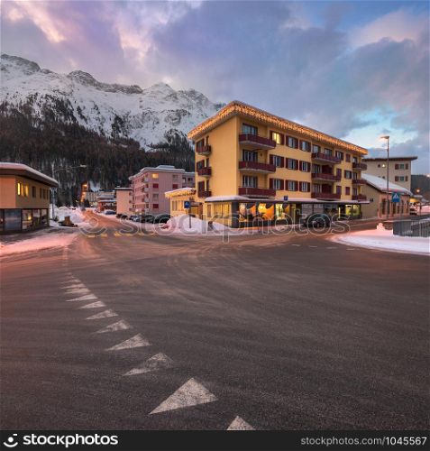 St Moritz in the Morning, Switzerland