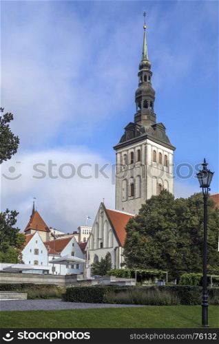 St. Nicholas Church (Niguliste Kirik) in the old town area of the city of Tallinn in Estonia.