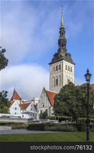 St. Nicholas Church (Niguliste Kirik) in the old town area of the city of Tallinn in Estonia.