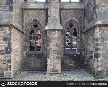 St Nicholas church ruins in Hamburg. Ruins of Nikolaikirche (Church of St Nicholas) in Hamburg, Germany