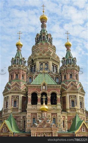 St. Peter and Paul Cathedral in Peterhof, St. Petersburg, Russia
