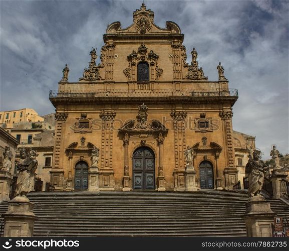 St. Peter&rsquo;s Church of Modica in Sicily famous for its Baroque architecture