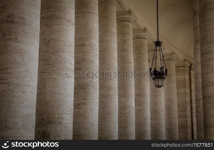 St. Peter&rsquo;s Square in Vatican City, Rome, is bordered on two sides by semi-circular colonnades made by Bernini.