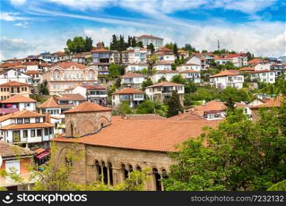 St. Sofia church in Ohrid in a beautiful summer day, Republic of Macedonia