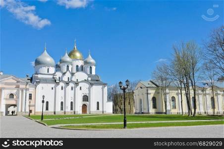 St. Sophia cathedral or Cathedral of Holy Wisdom of God in Novgorod Kremlin, Veliky Novgorod, Russia