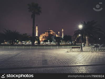 St. Sophia church, mosque and museum in Istanbul, Turkey