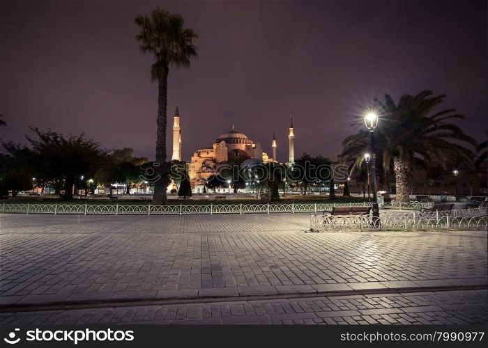 St. Sophia church, mosque and museum in Istanbul, Turkey