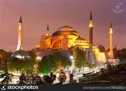 St. Sophia (Hagia Sophia) museum in Istanbul, Turkey
