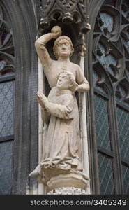 St. Stephen Church - statues of saints - external architectual elements