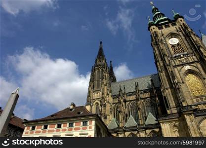 St.Vitus Church in Prague on a bright and sunny day