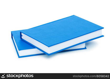 Stack of books isolated on the white&#xA;