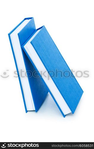 Stack of books isolated on the white&#xA;