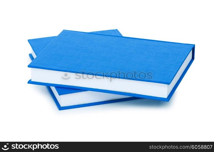 Stack of books isolated on the white&#xA;