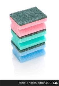 stack of cleaning sponge