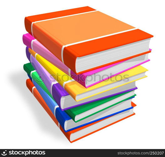 Stack of color books